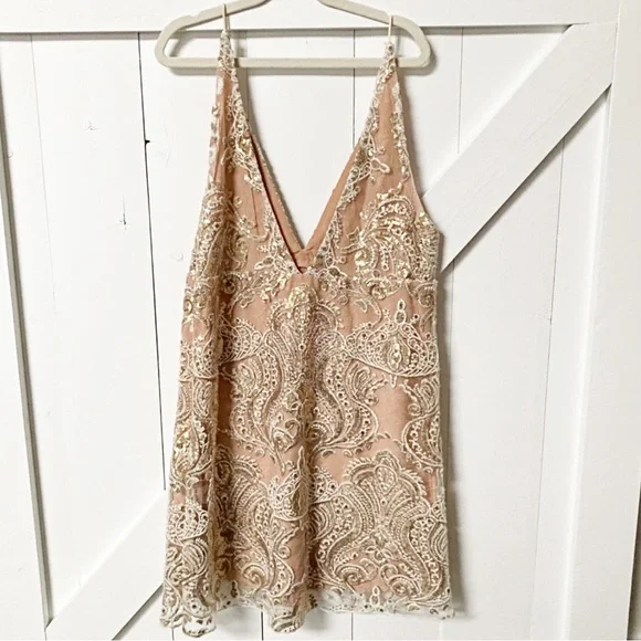Free People 🌟 Sequin Mini Dress 🌟Date Night Dress - Picture 2 of 10